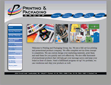 Tablet Screenshot of printingandpackaginggroup.com
